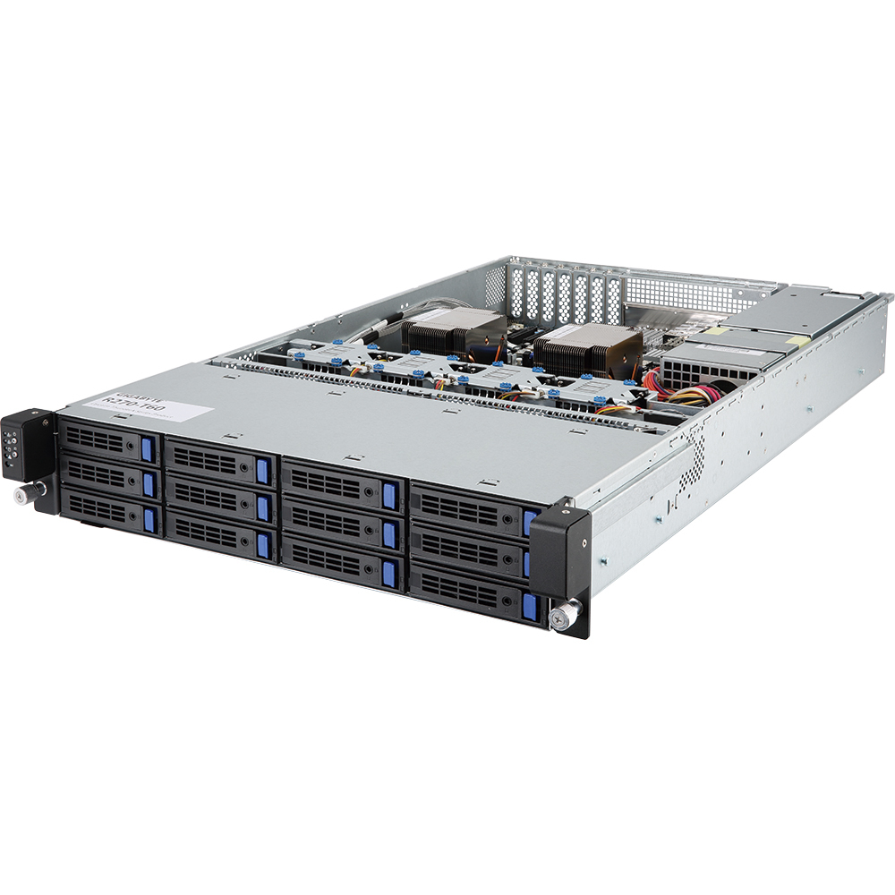 GIGABYTE R270-T64 BGA 2601 Rack (2U) Black, Grey