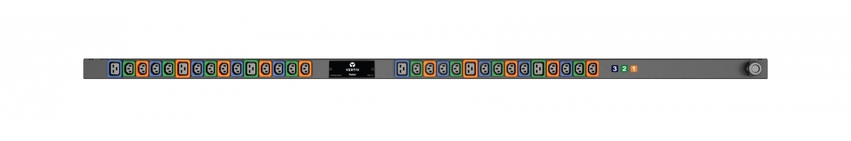 Vertiv Geist MN01X4B0-30PN63-2PS56B0A10-S-A power distribution unit (PDU) 30 AC outlet(s) 0U Black