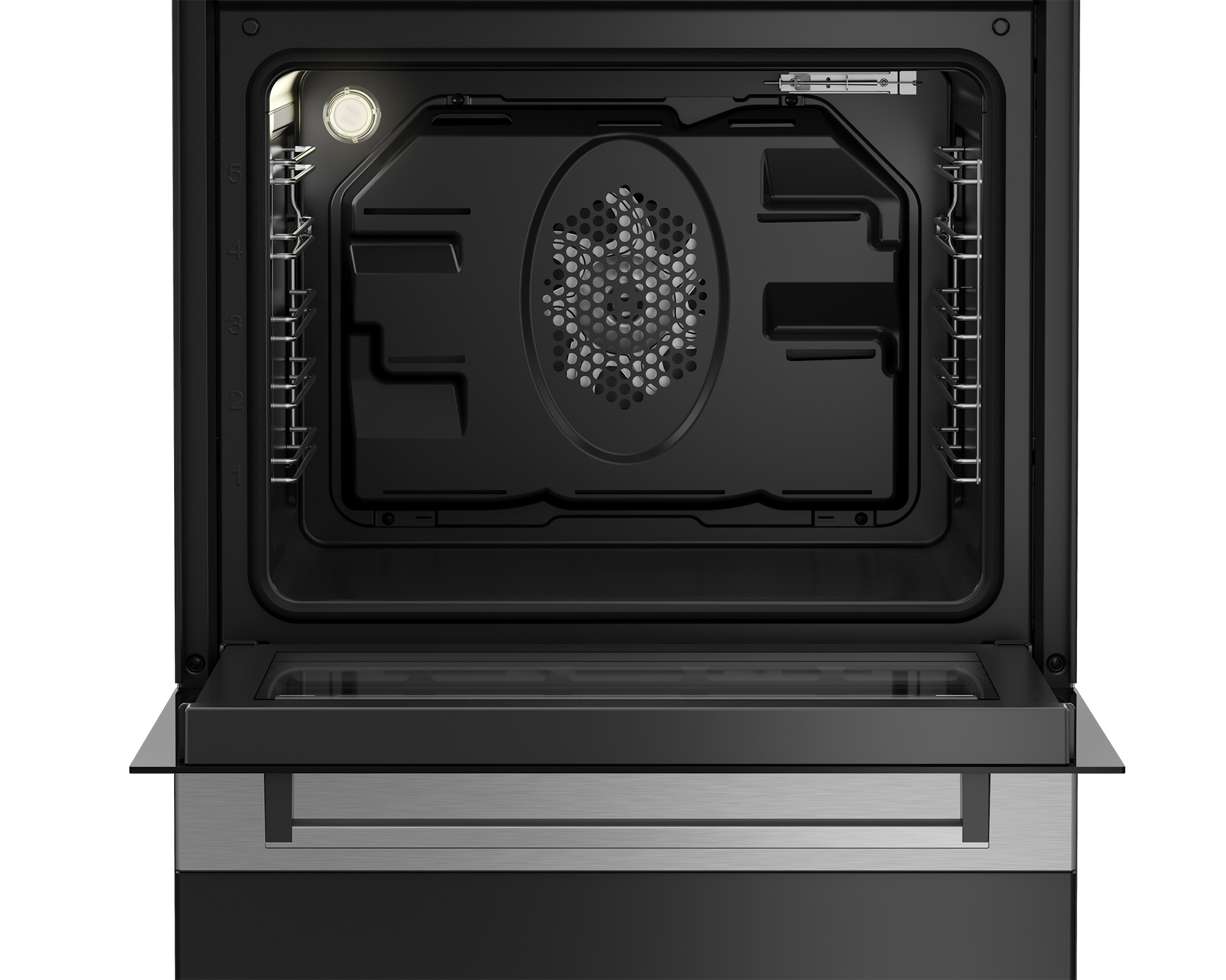 Beko FBM67320GXS Freestanding cooker Electric Ceramic hob Black, Stainless steel – image 3