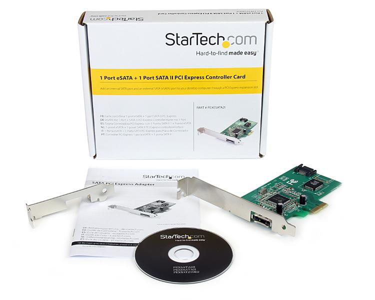 StarTech.com 1 Port eSATA + 1 Port SATA II PCI Express SATA Controller Card – image 5