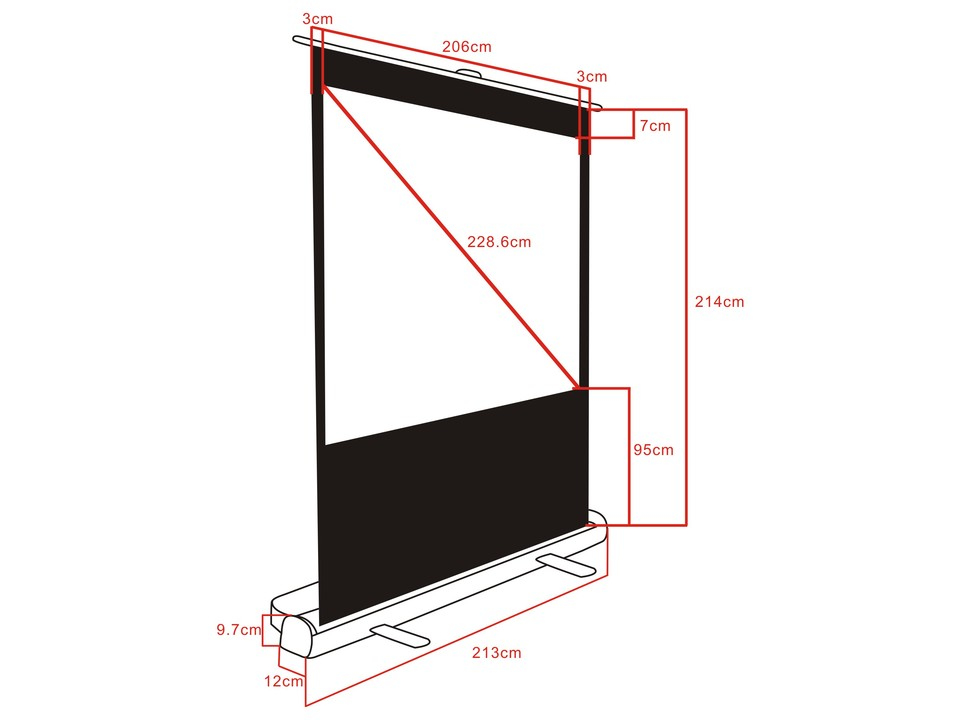 Multibrackets M 16:9 Portable Projection Screen – image 8