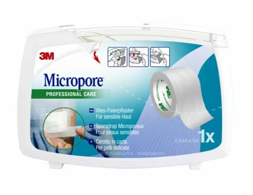 Cerotto in carta 3m micropore surgical tape m5x25mm dispenser