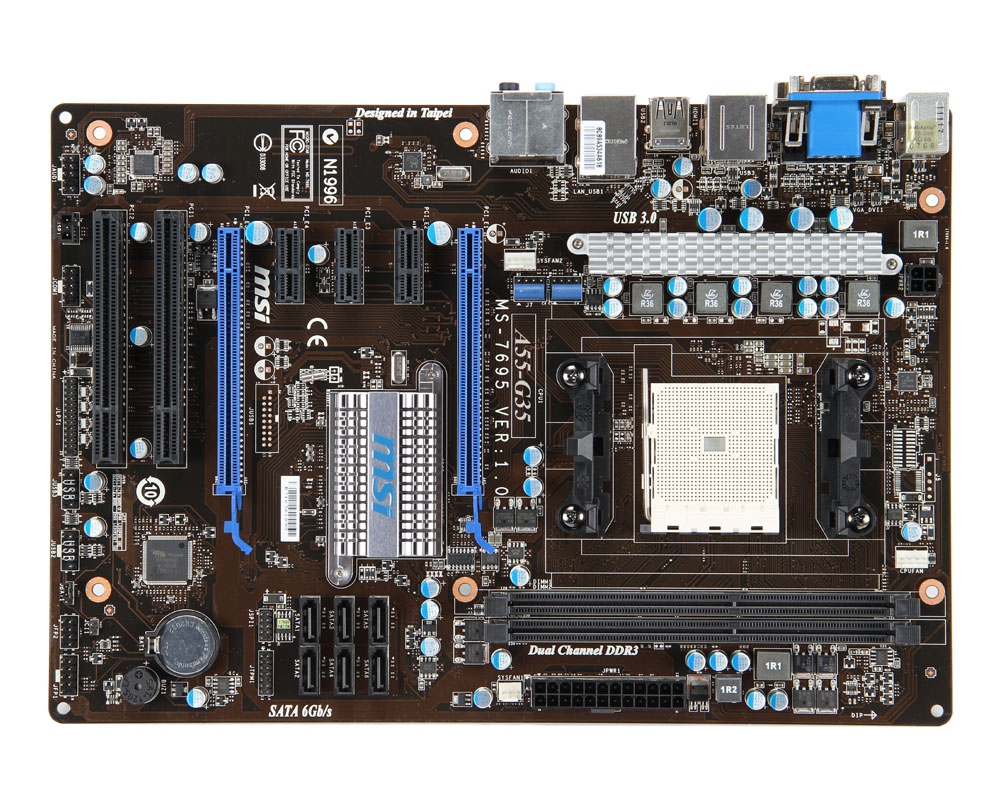 MSI A55-G35 motherboard AMD A55 Socket FM1 ATX – image 2