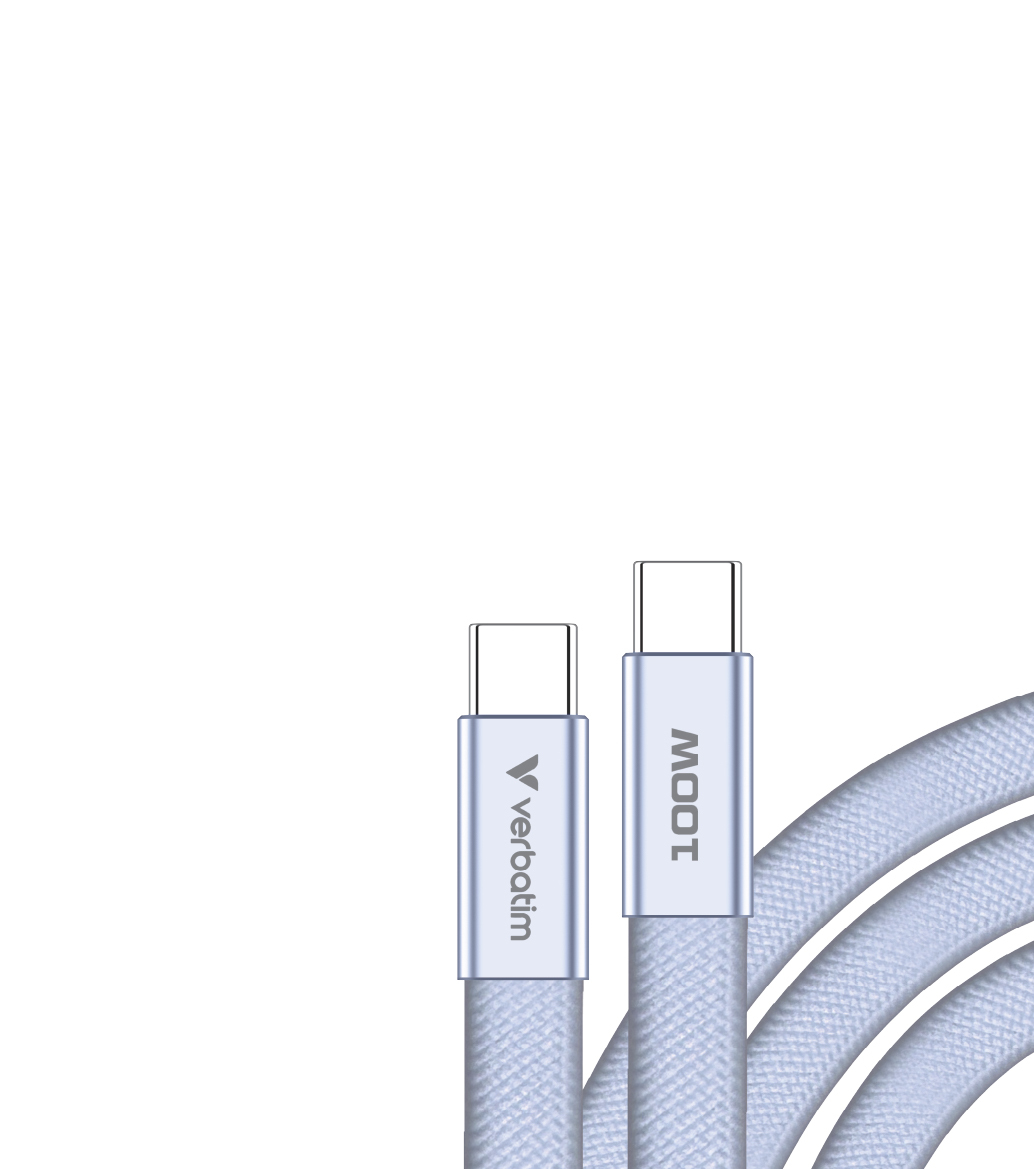 Verbatim Sync & Charge USB-C to USB-C 100W 120cm purple Ladekabel