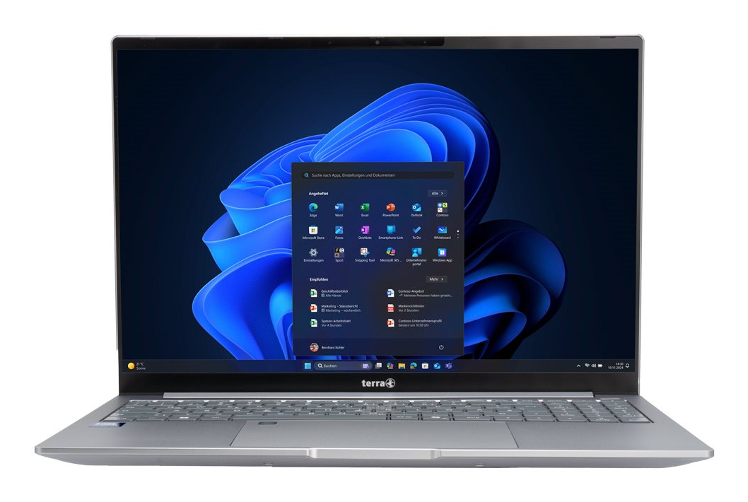 TERRA UK1220879 laptop Intel Core Ultra 5 125U WUXGA 16 GB DDR5-SDRAM 500 GB Wi-Fi 6E (802.11ax) Windows 11 Pro Silver image 2