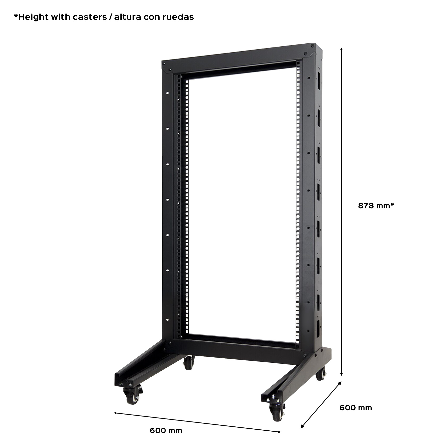 aiten data F80.66.15OF rack cabinet 15U Floor mounted rack Black – image 2