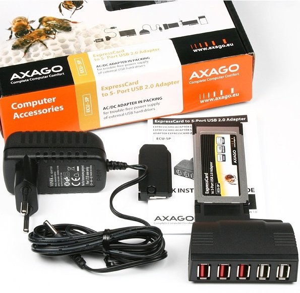 Axagon ECU-5P interface cards/adapter – image 5
