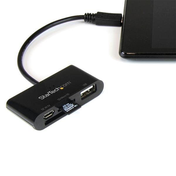 StarTech.com OTG USB Memory Card Reader Dongle for Mobile Devices - Supports SD & Micro SD Cards – image 5