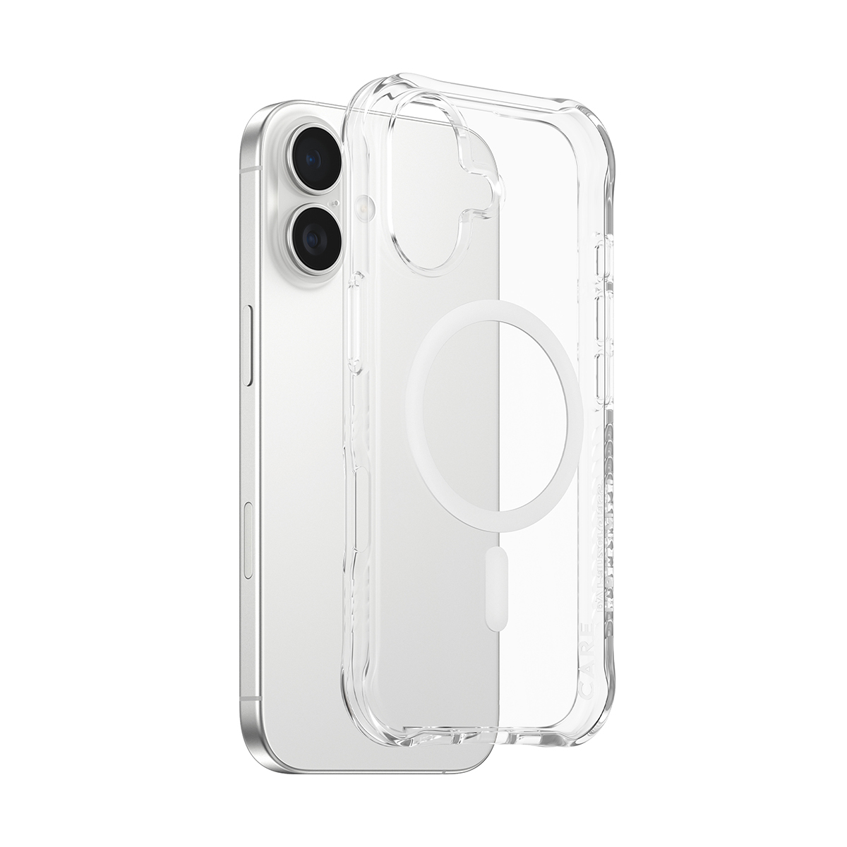 PanzerGlass CARE™ by PanzerGlass® Samba Case Transparent w. White MagSafe iPhone 17 | Bulk – image 4
