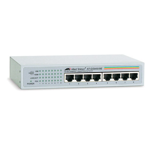 Allied Telesis 8 port 10/100/1000TX Unmanaged Switch