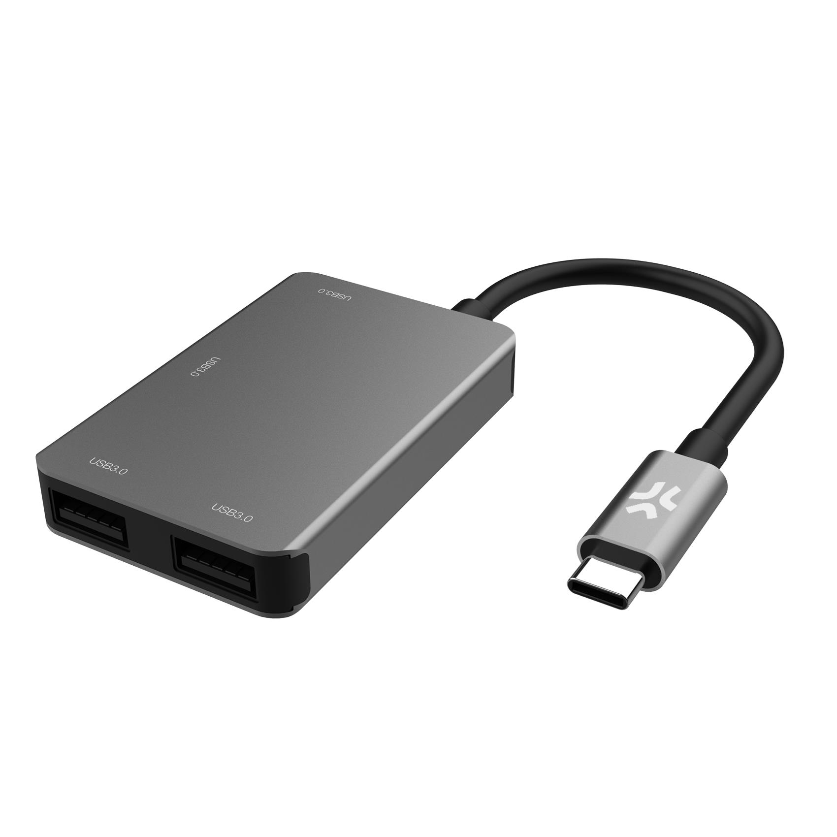 Celly PROHUB4IN1SV interface hub USB 2.0 Type-C Grey