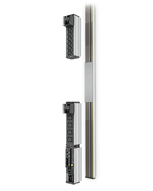 Vertiv Liebert MPX Rack PDU, output module, receptacle managed, 0U, 16A, L2-N outputs (3)Schuko – image 2