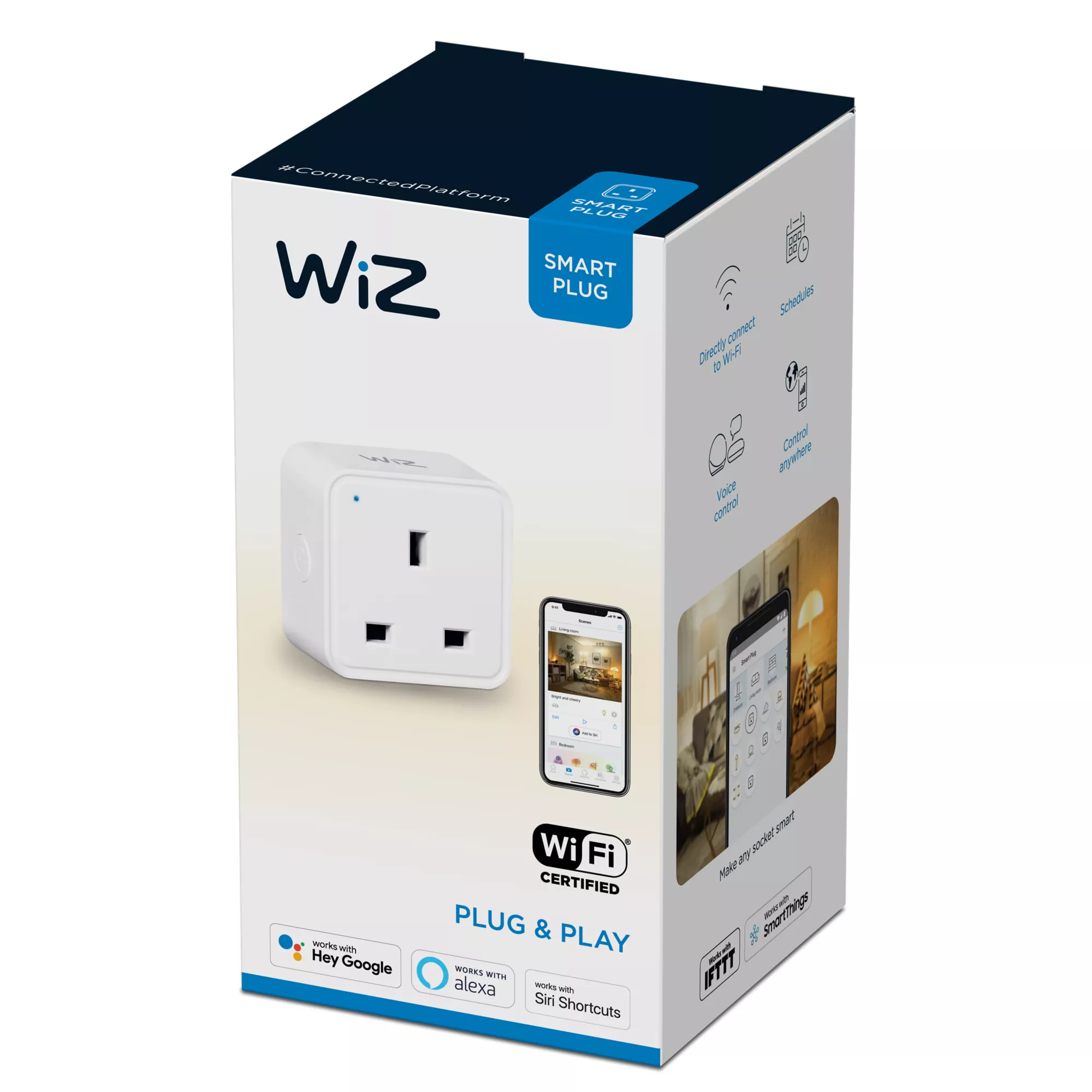 WiZ 8719514553460 smart plug Home, Office White – image 3