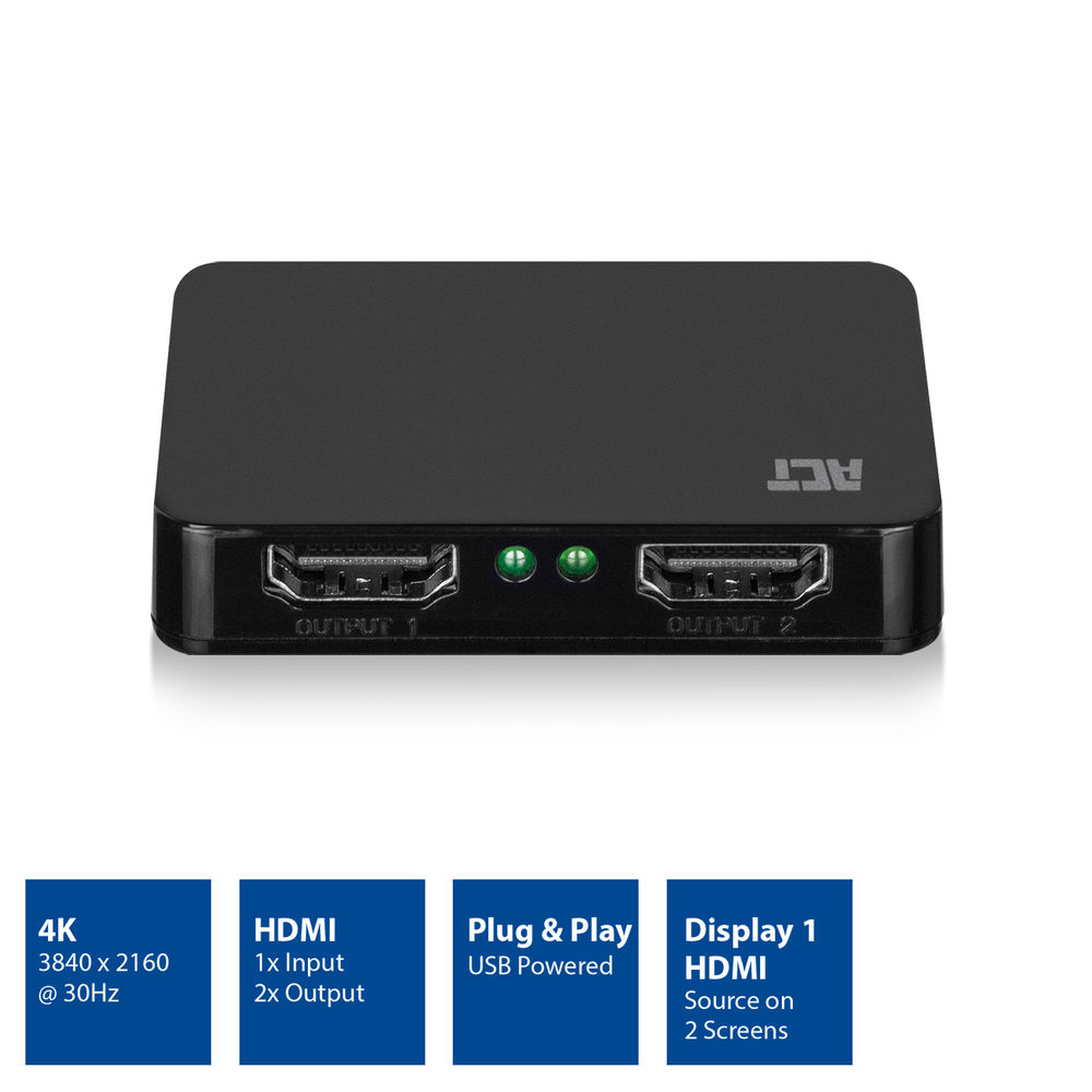 ACT 4K HDMI 1.4 splitter 2 ports – image 5