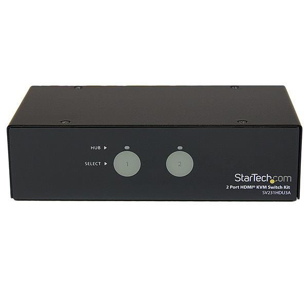 StarTech.com 2 Port SuperSpeed USB 3.0 HDMI® KVM Switch with Audio and Cables – image 2