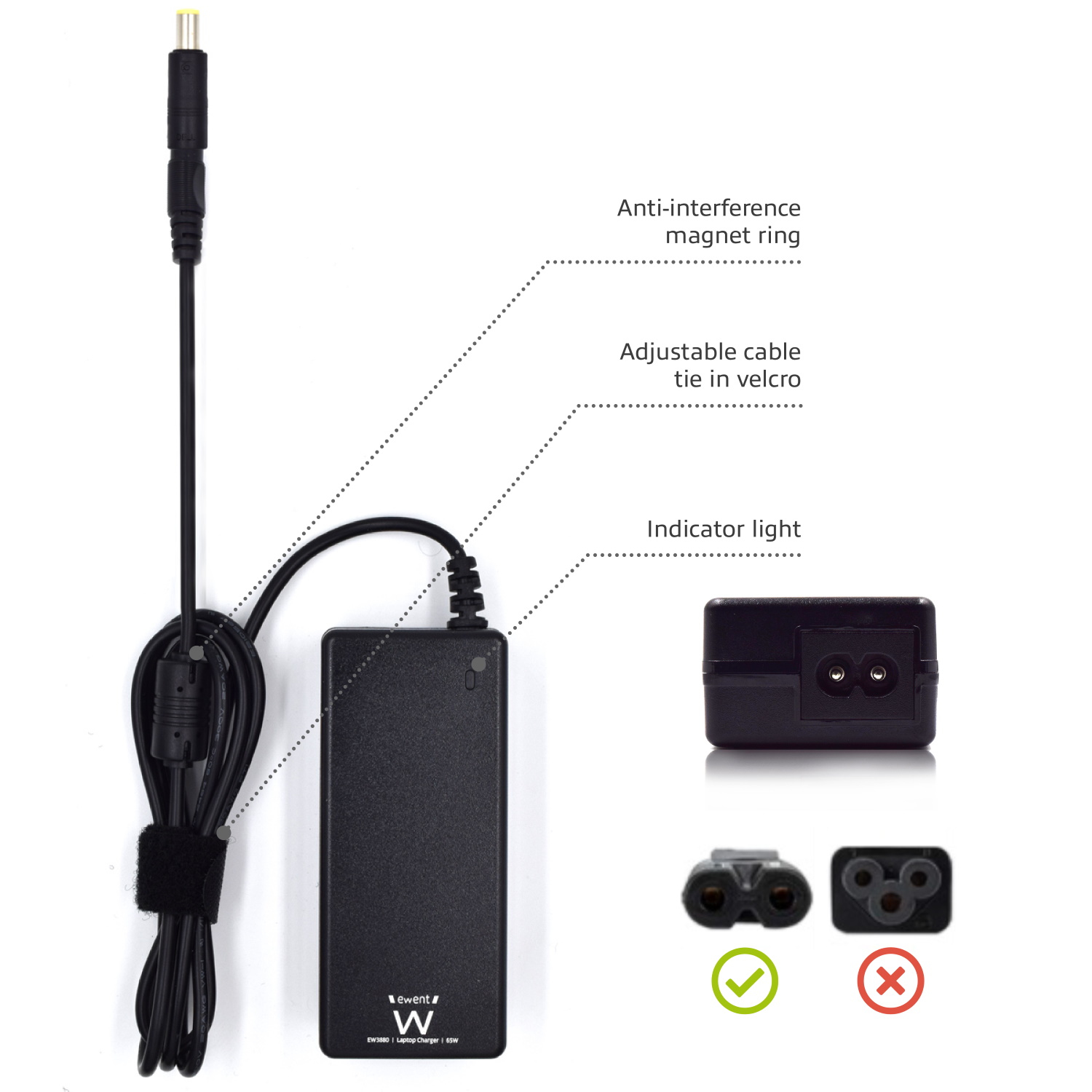 Ewent Notebook charger Home – image 8