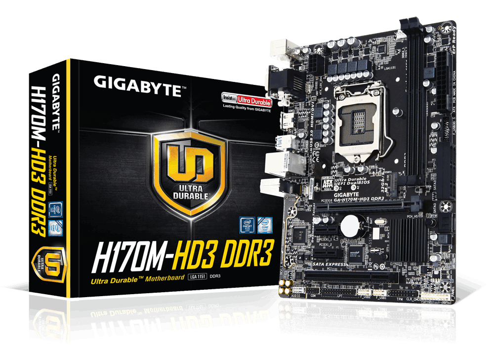 GIGABYTE GA-H170M-HD3 DDR3 (rev. 1.0) – image 1