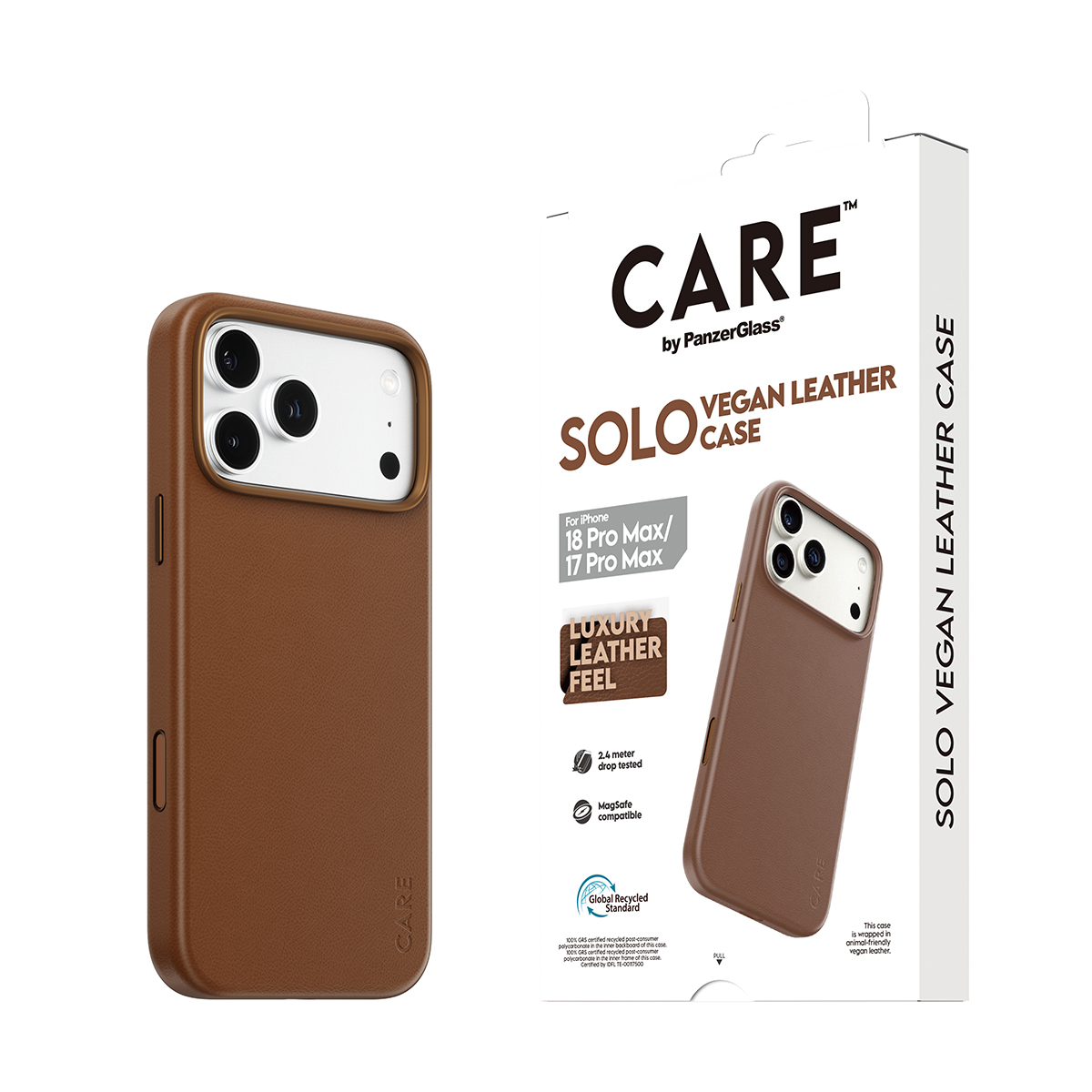 PanzerGlass CARE™ by PanzerGlass® Solo Vegan Leather Case Brown w. MagSafe iPhone 18 Pro Max | 17 Pro Max – image 6