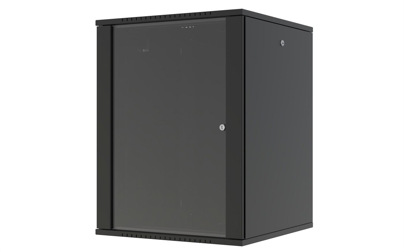 Lanview RWF16U66BL rack cabinet 16U Wall mounted rack Black