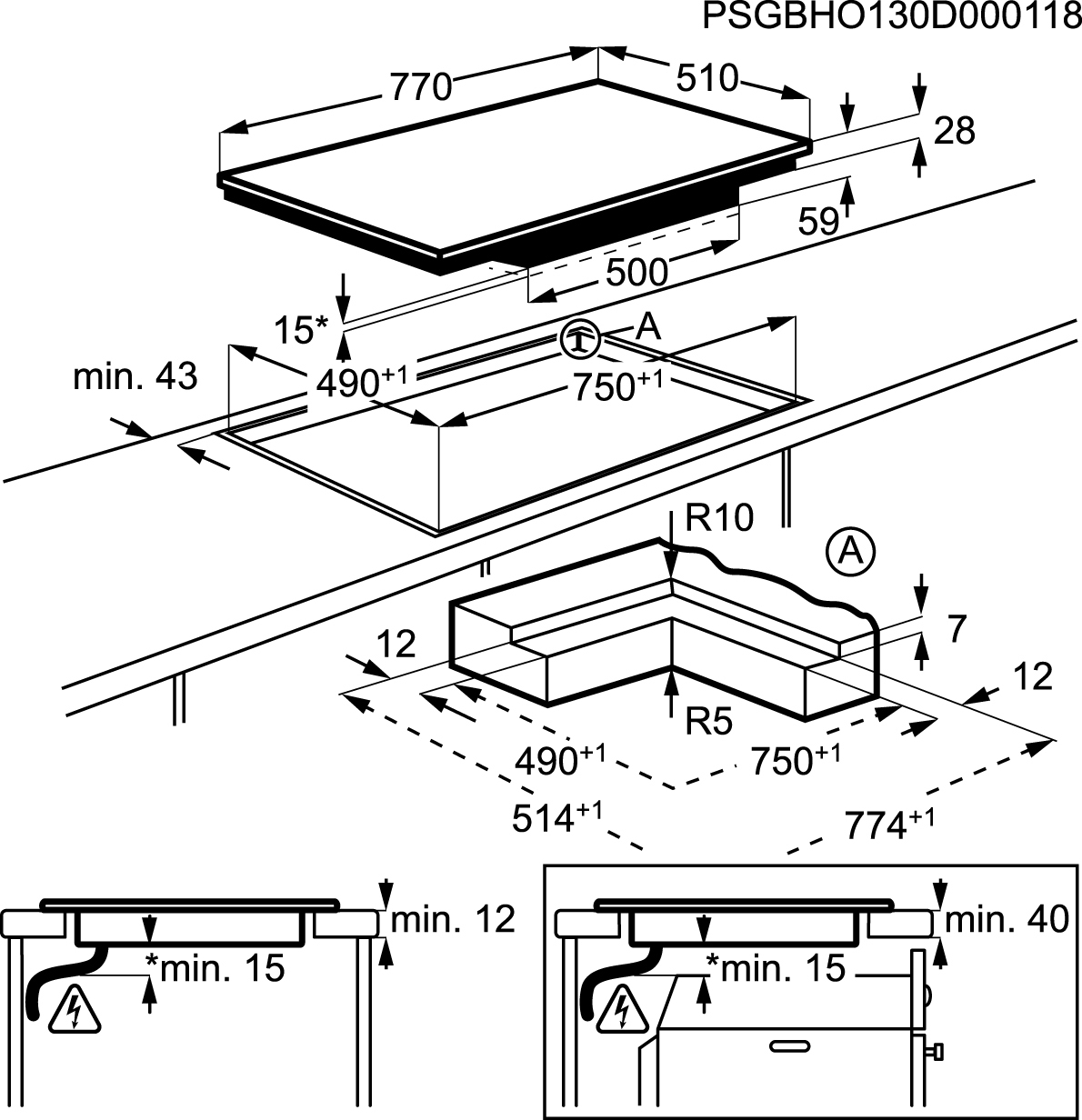 AEG HK884400IG Grey Built-in Zone induction hob 4 zone(s) – image 3