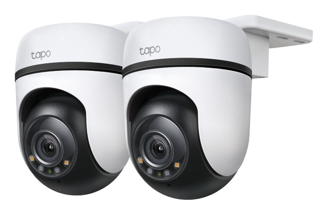 Tapo C510W V2 - Network surveillance camera - pan / tilt - outdoor - dustproof / weatherproof - colour (Day&Night) - 3 MP - 2304 x 1296 - 2K - fixed focal - audio - wireless - Wi-Fi - 2.4GHz radio - H.264 (pack of 2)