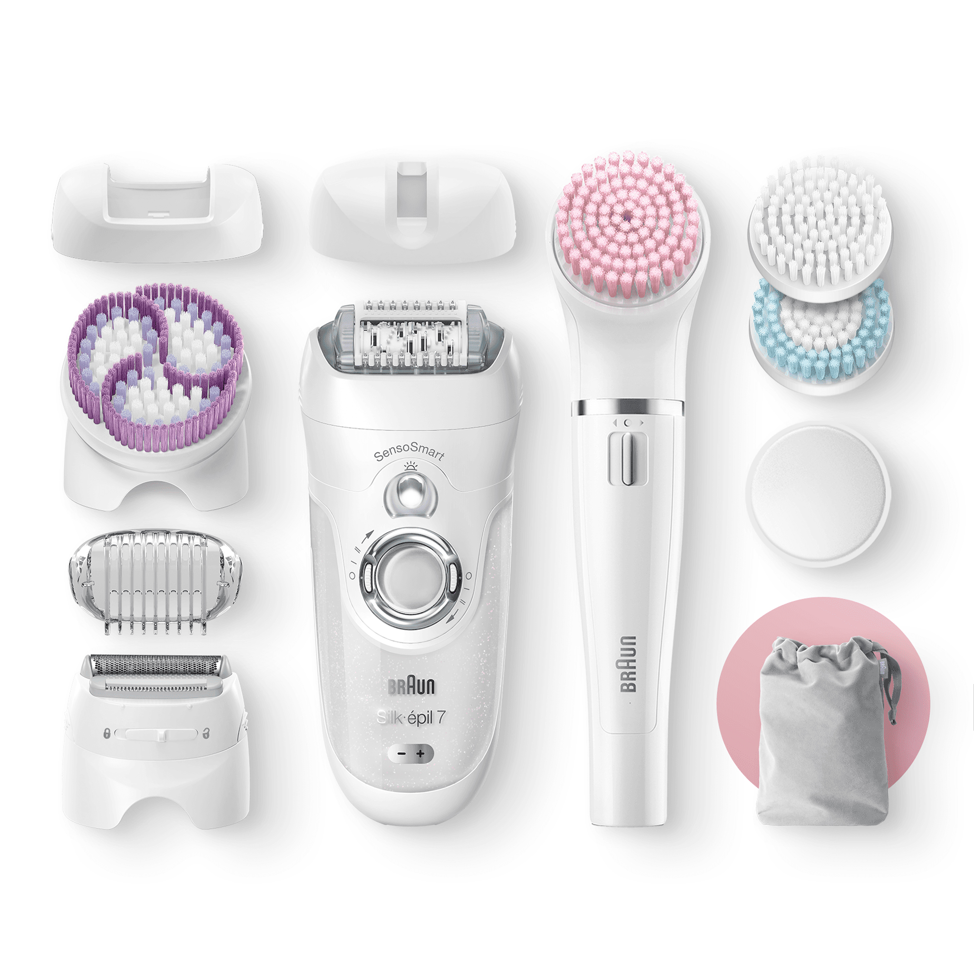 Braun Silk-épil 7 Silk-épil Beauty Set 7 7-895 Professional 7-in-1 Cordless Wet & Dry Hair Removal - Epilator, Shaver, Exfoliator, Cleansing Kit for Face & Body – image 8