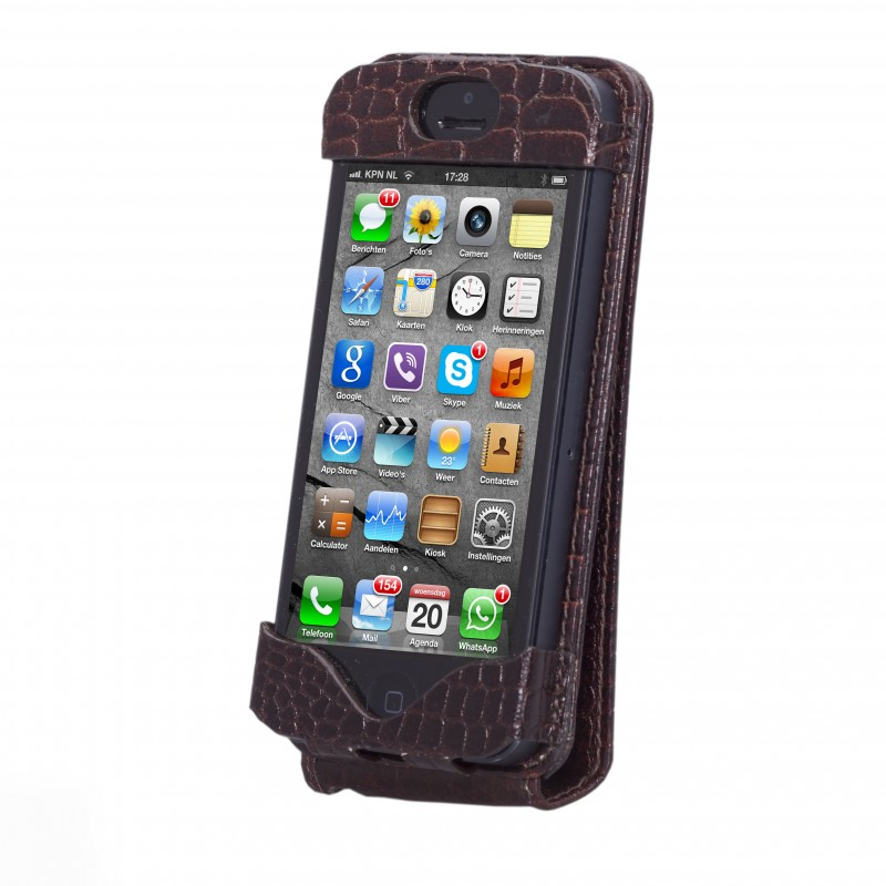 dbramante1928 flip-down case for iPhone 5 - Crocodile brown – image 8