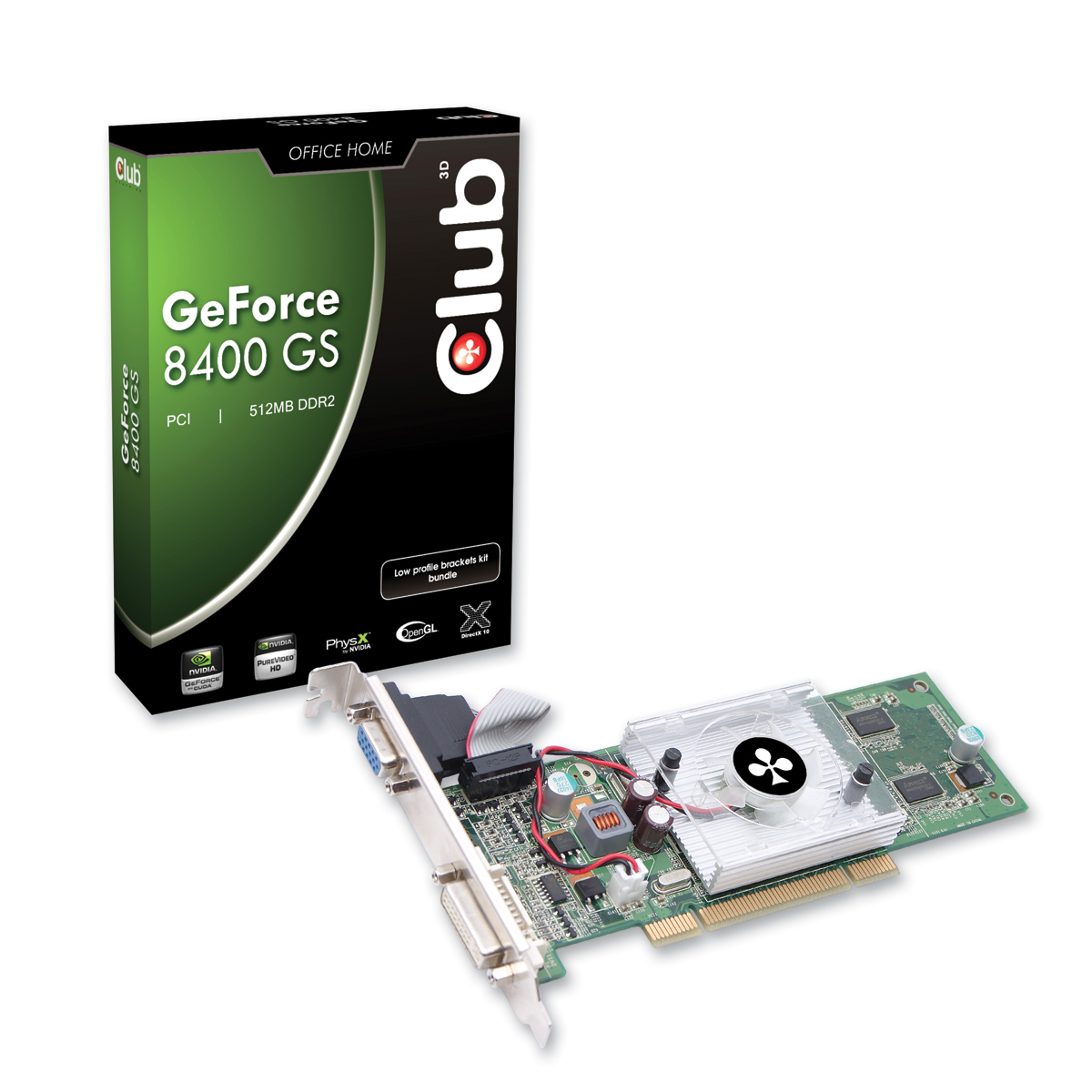 CLUB3D CGN-GS842PL graphics card NVIDIA GeForce 8400 GS
