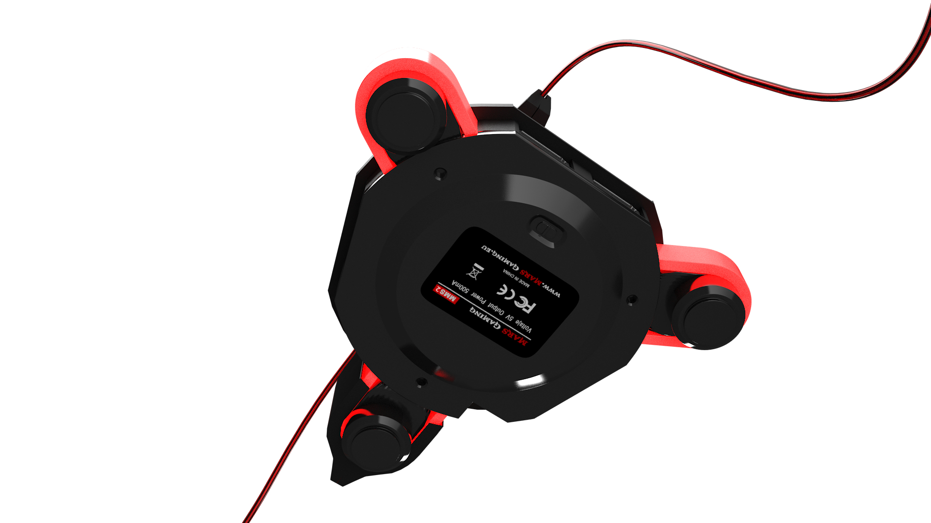 Mars Gaming MMS2 interface hub USB 3.2 Gen 1 (3.1 Gen 1) Type-A 5000 Mbit/s Black, Red – image 8