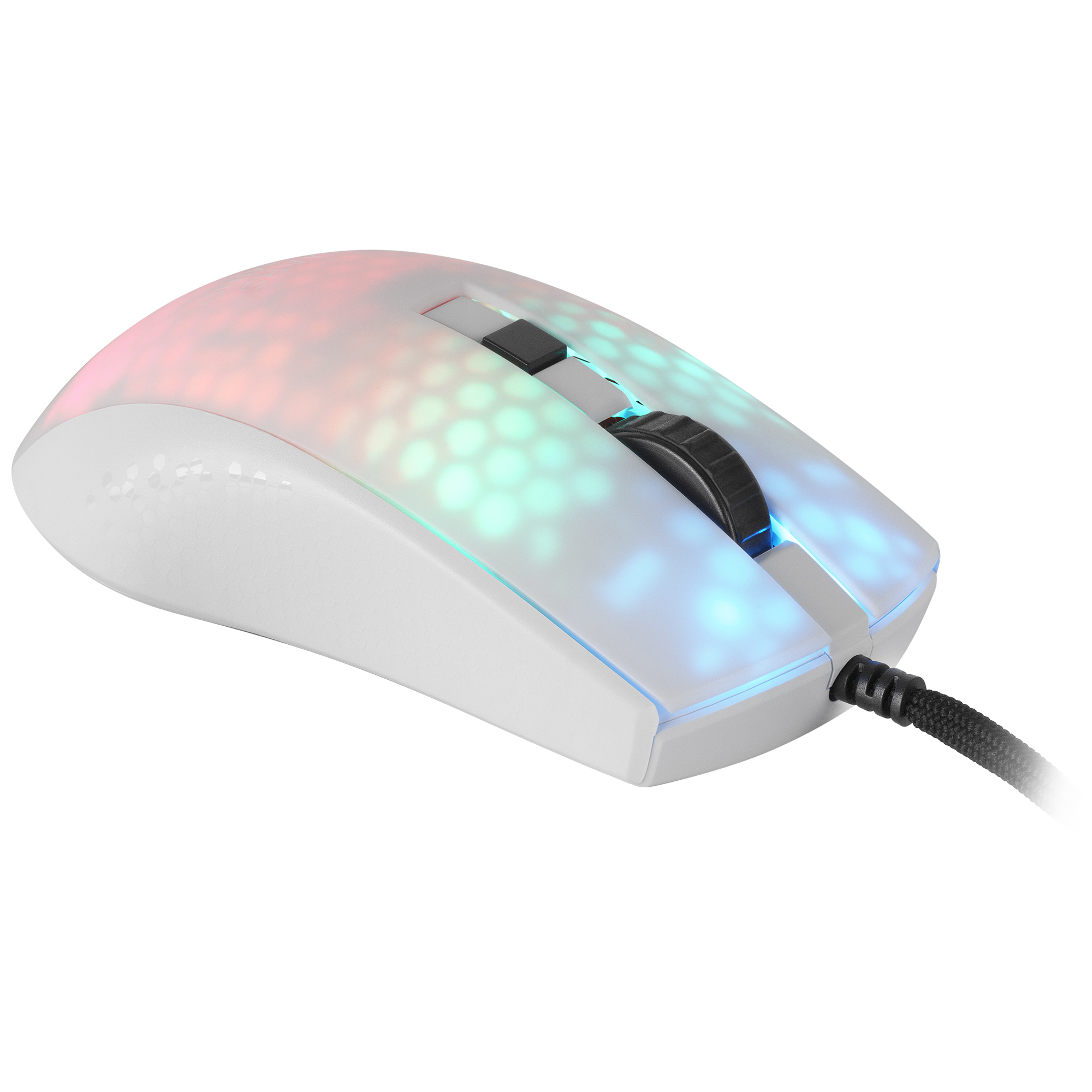 Mars Gaming MMRW White RGB Chroma Gaming Mouse Ultra-lightweight Translucent Frame – image 6