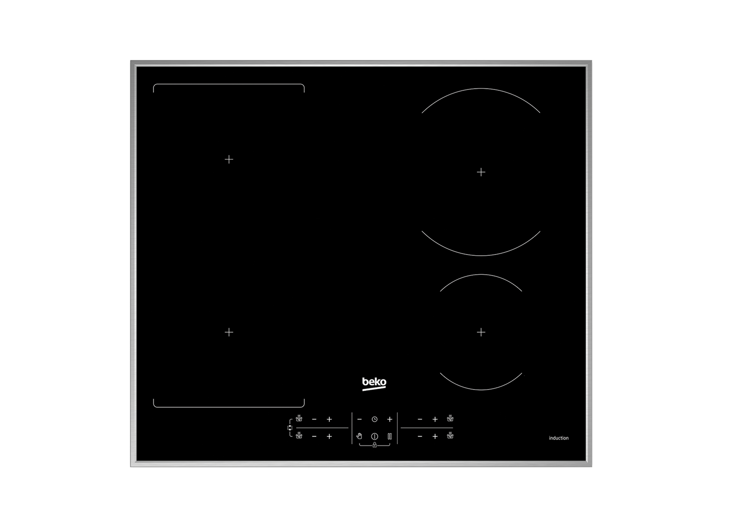 Beko BSM22322X cooker Electric Zone induction hob Stainless steel – image 2