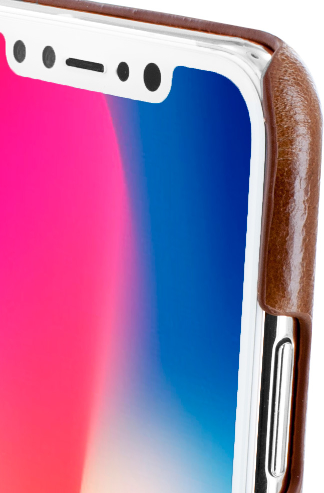 Mobiparts Excellent Backcover Apple iPhone X, iPhone XS Oaked Cognac – image 4