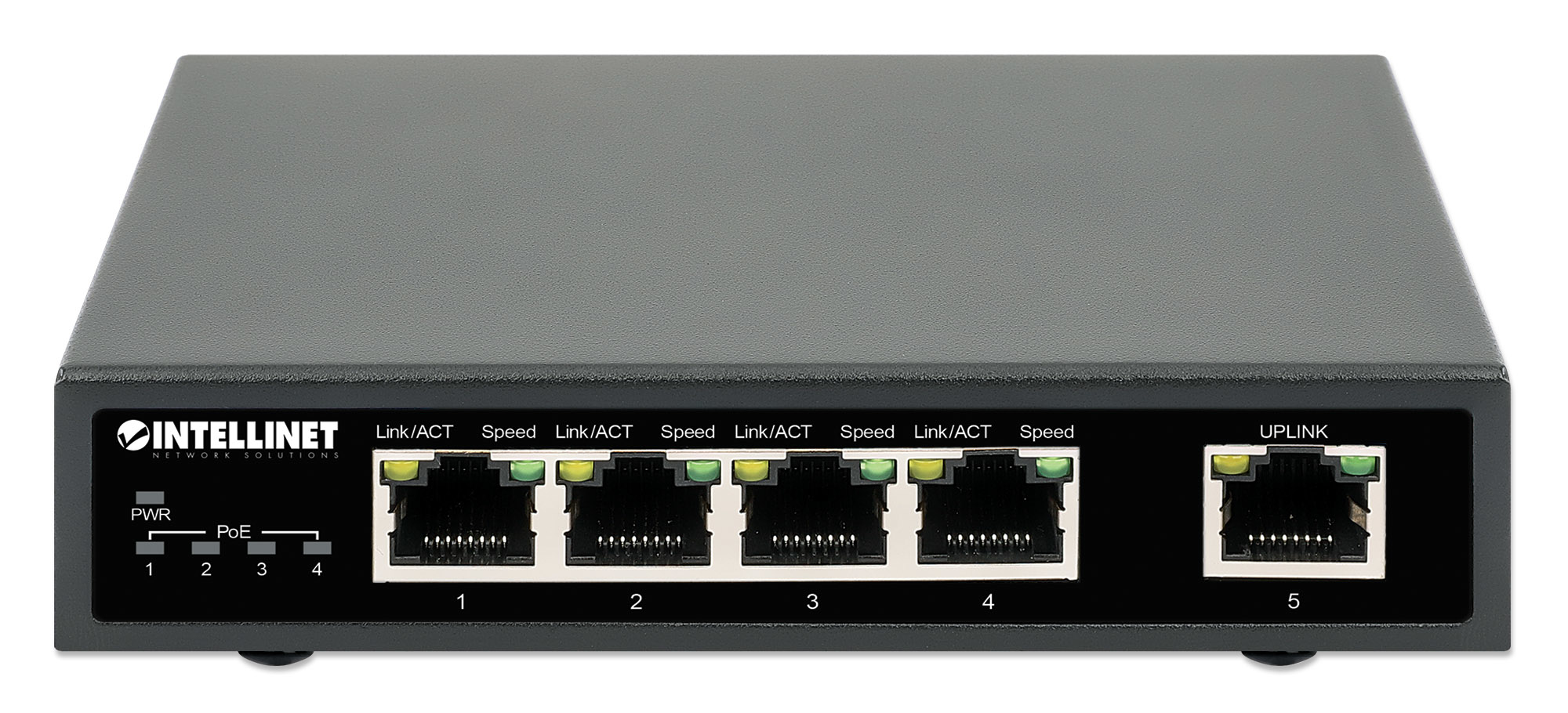 Intellinet 5-Port Gigabit Ethernet PoE+ Switch, Four PSE PoE Ports, IEEE 802.3at/af (PoE+/PoE) Compliant, PoE Power Budget up to – image 3