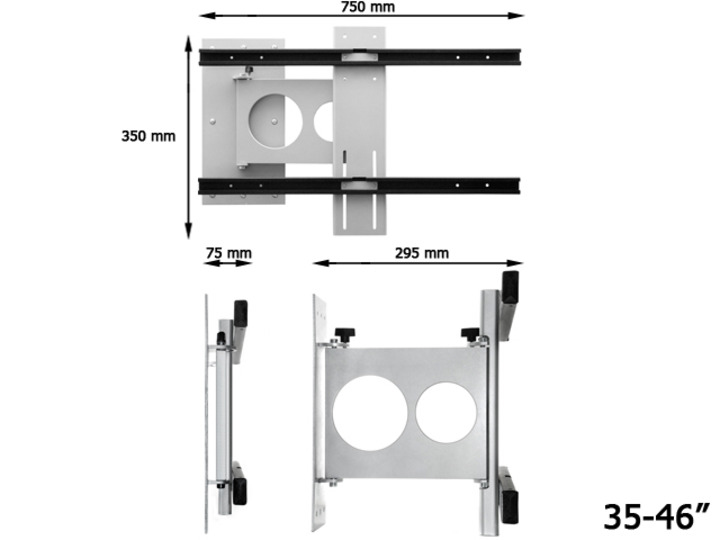 Multibrackets M Universal Flexarm II Silver – image 4