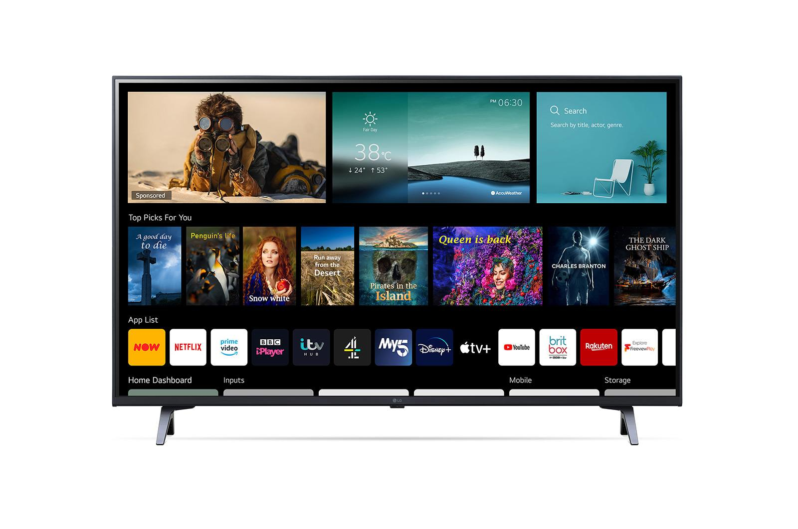 LG 43UP80006 109.2 cm (43") 4K Ultra HD Smart TV Wi-Fi Black – image 3