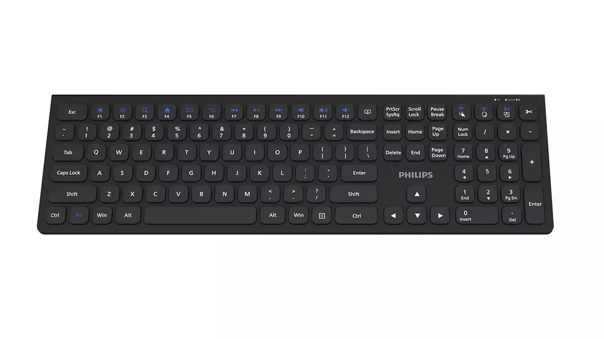 Philips 6000 series SPK6627B/93 keyboard Universal RF Wireless + Bluetooth QWERTY English Black – image 3