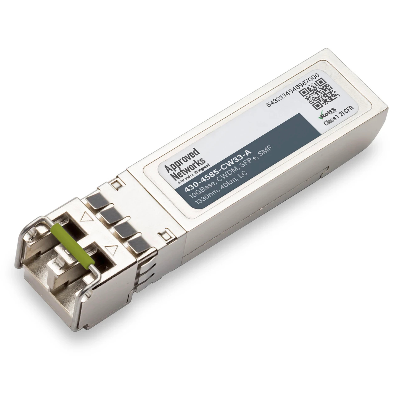 Legrand 430-4585-CW33-A network transceiver module Fiber optic 10 Mbit/s SFP+ 1330 nm