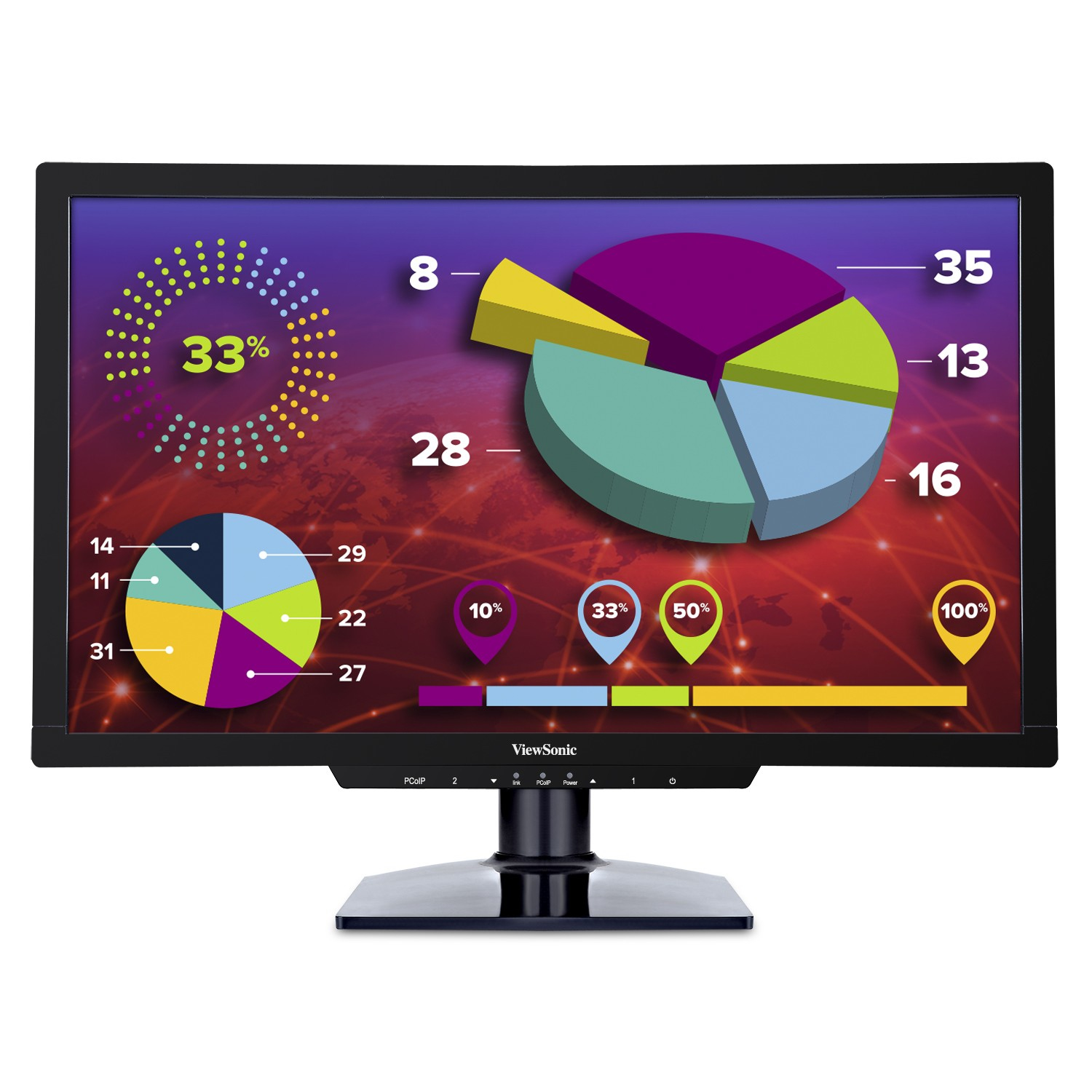 Viewsonic LED LCD SD-Z225 computer monitor – image 1