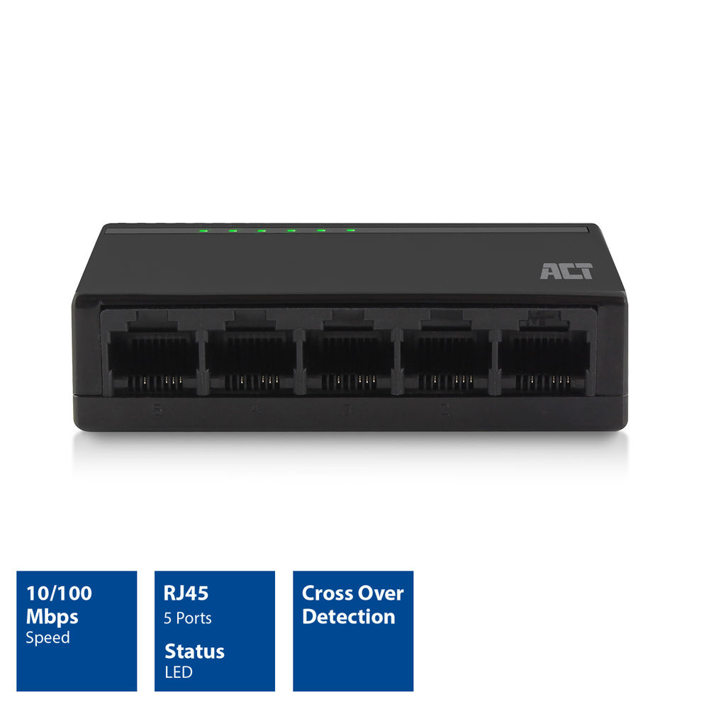 ACT AC4440 network switch Unmanaged Fast Ethernet (10/100) Black – image 2