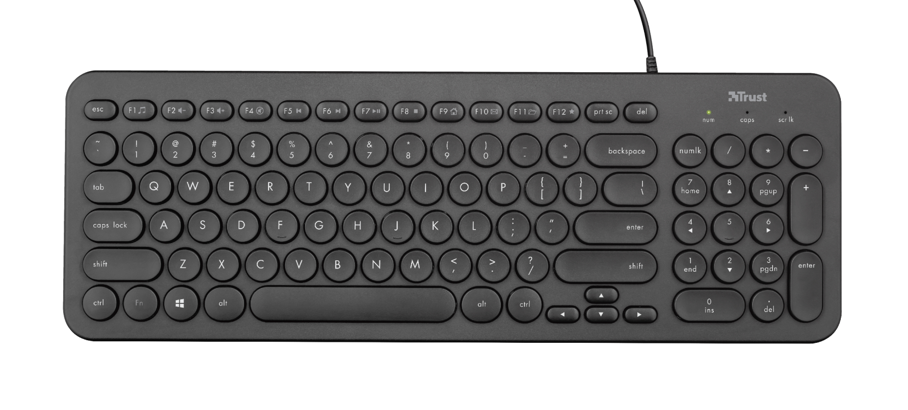 Trust Muto keyboard Gaming USB QWERTY Spanish Black – image 2