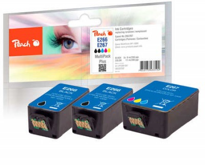 Peach PI200-587 ink cartridge 3 pc(s) Black, Cyan, Magenta, Yellow