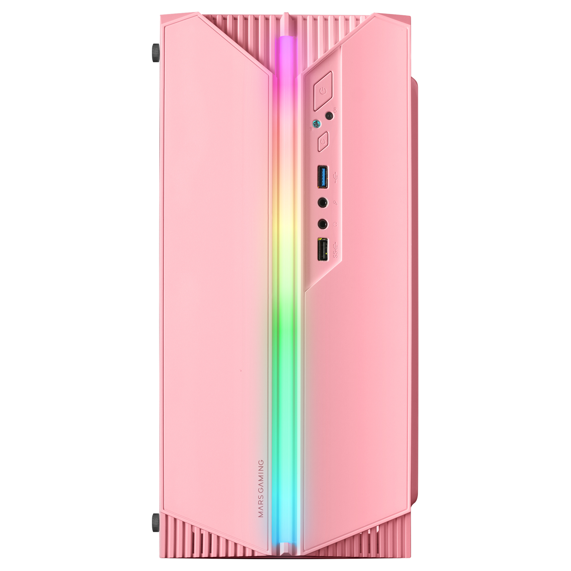 Mars Gaming MC-S1 Pink Compact Micro-ATX Gaming PC Case ARGB Lighting 12 Modes FRGB Fan Full Side Window – image 2