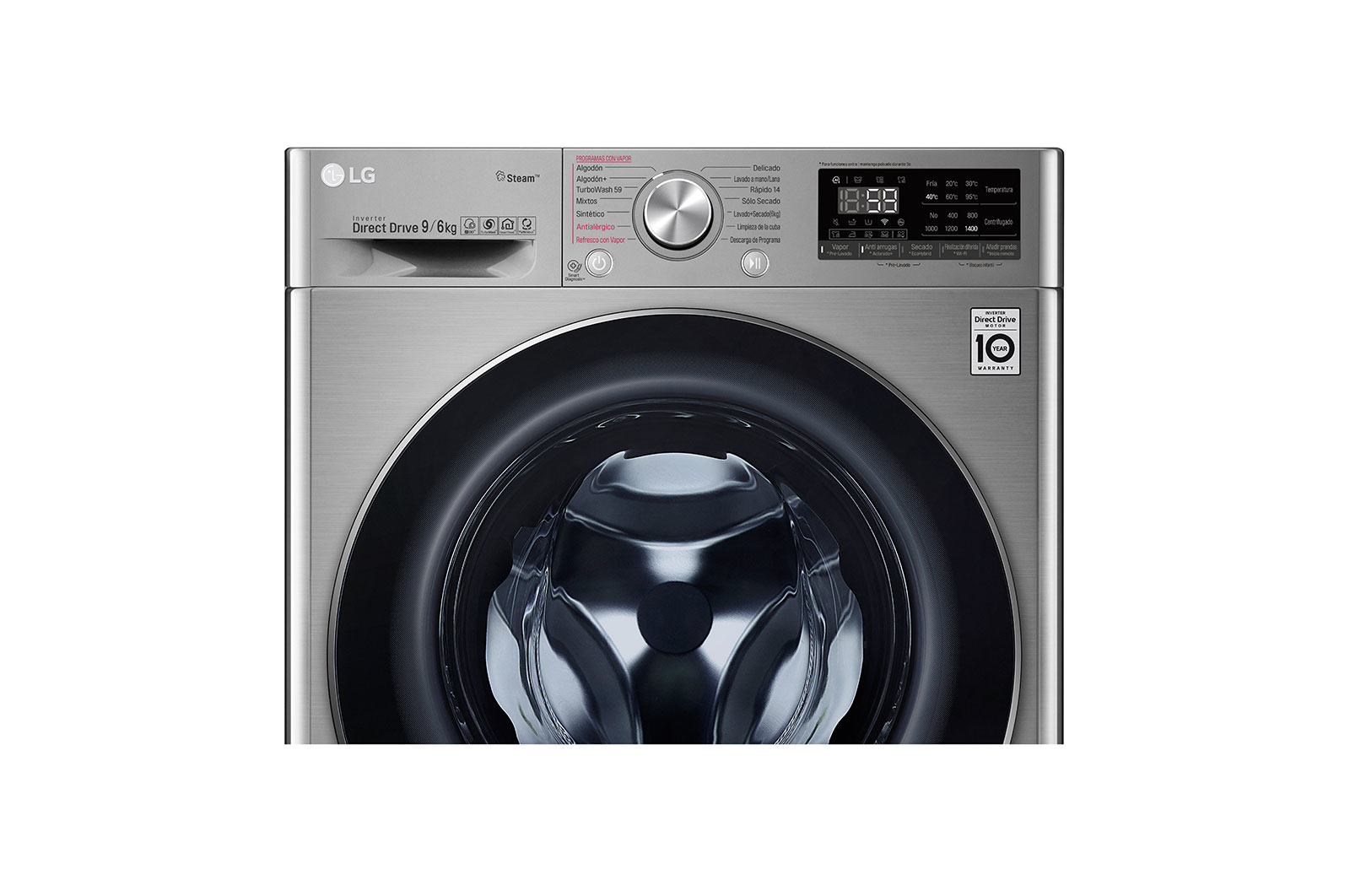 LG F4DV709H2T washer dryer Freestanding Front-load Stainless steel – image 4