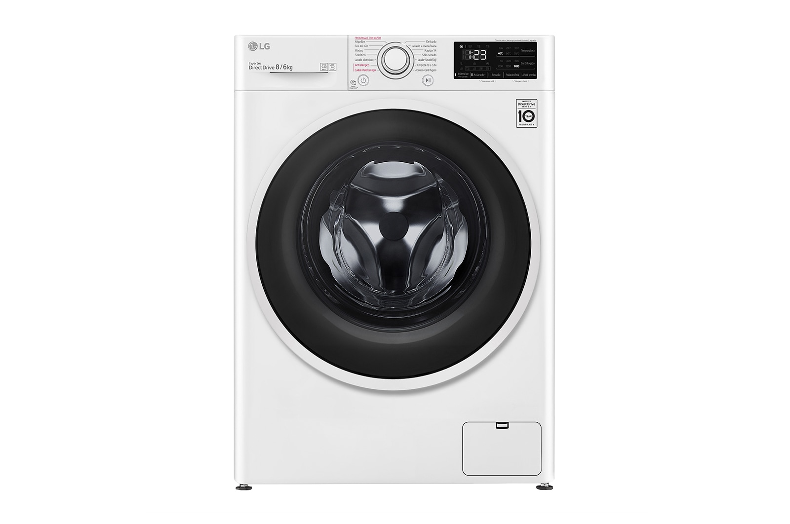 LG F4DV3108S1W washer dryer Freestanding Front-load White