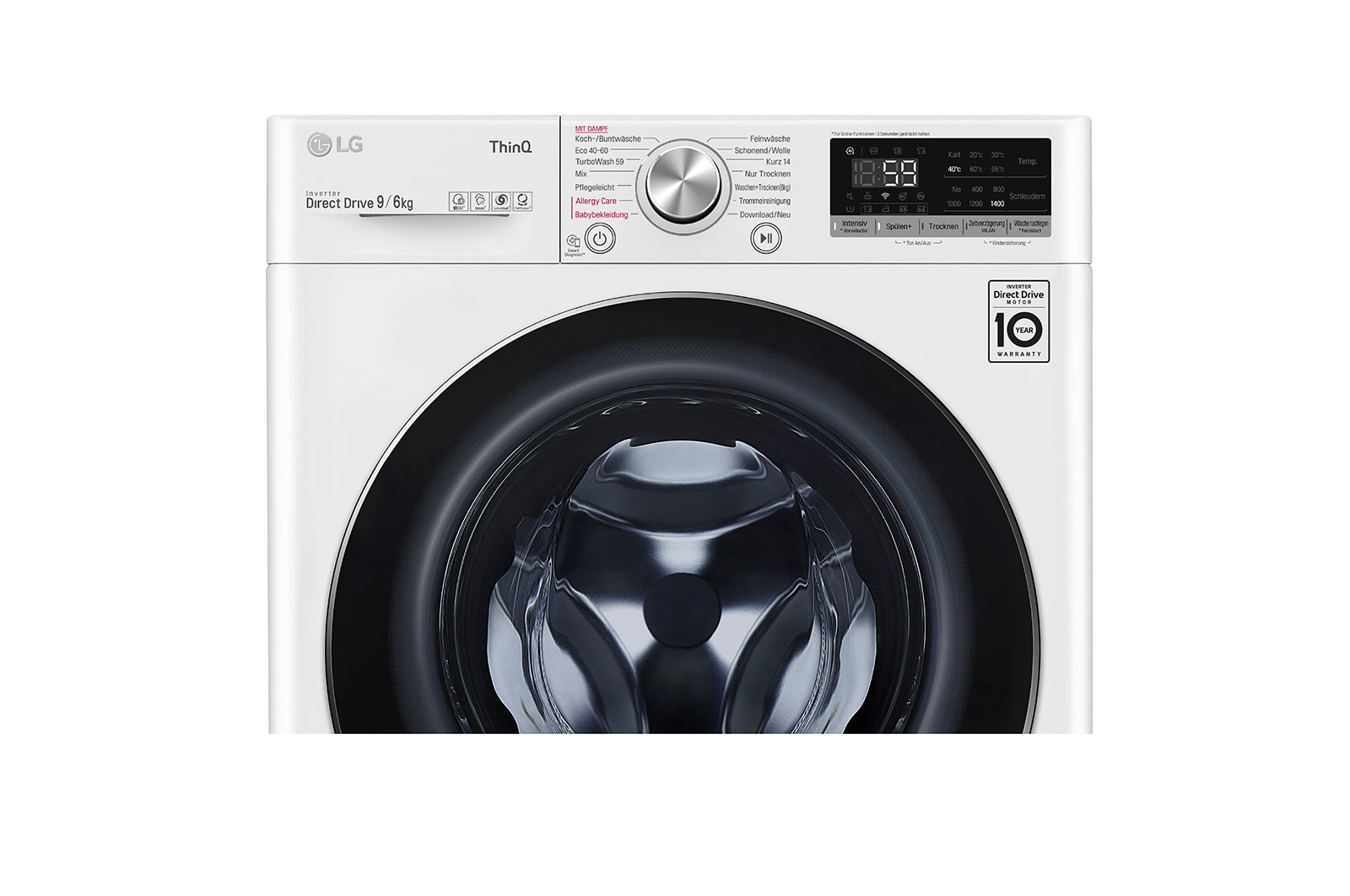 LG V5WD961 washer dryer Freestanding Front-load White – image 4