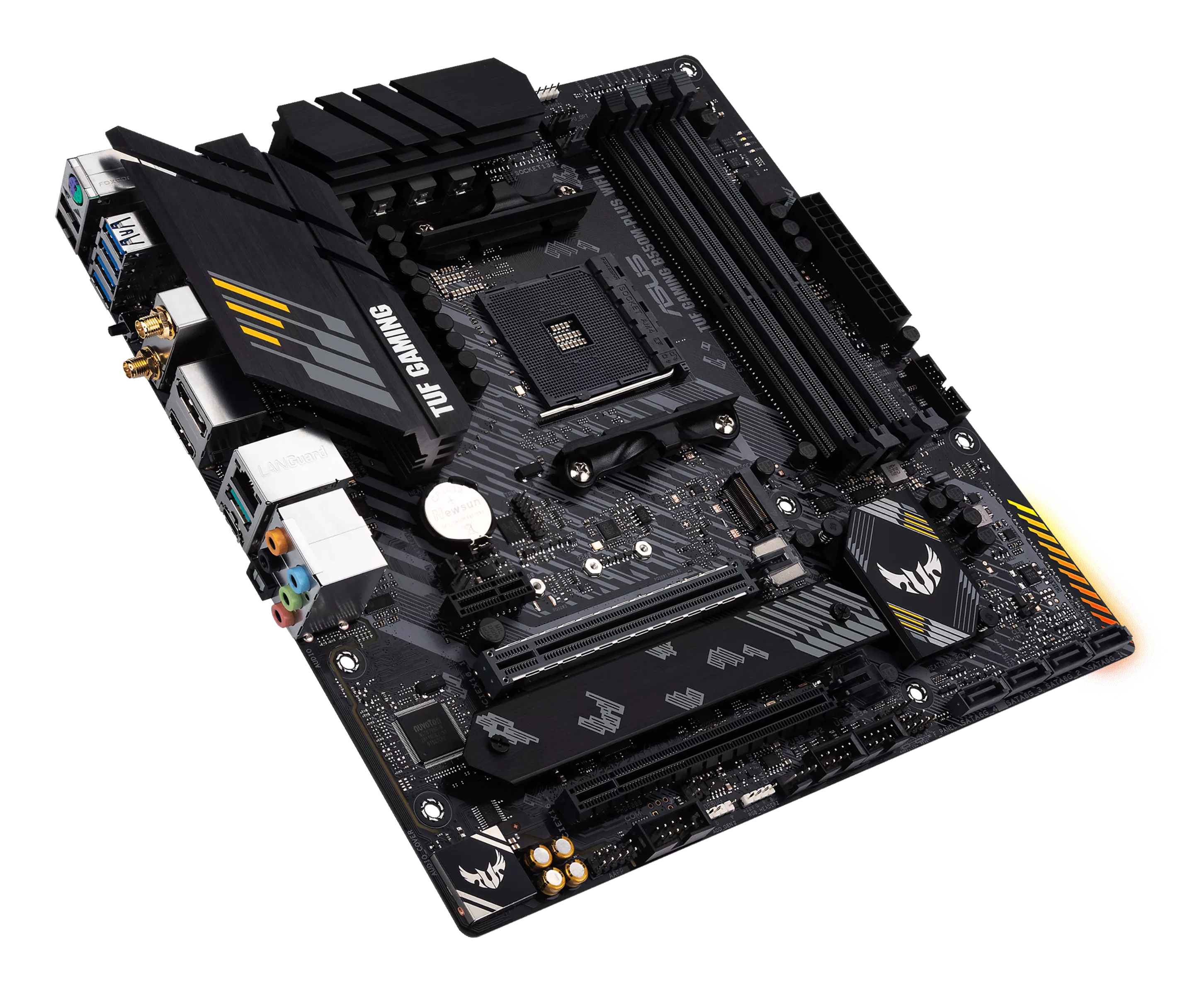 Tarjeta Madre ASUS TUF GAMING B550M-PLUS WIFI II - Socket AM4 - 4xDDR4 - 2133/3200/4866(OC) MHz - HDMI - DisplayPort - USB 2.0/3.2 - Micro ATX - TUF GAMING B550M-PLUS WIFI II Tarjeta Madre ASUS TUF GAMING B550M-PLUS WIFI II - Socket AM4 - 4xDDR4 - 2133/3200/4866(OC) MHz - HDMI - DisplayPort - USB 2.0/3.2 - Micro ATX - TUF GAMING B550M-PLUS WIFI II