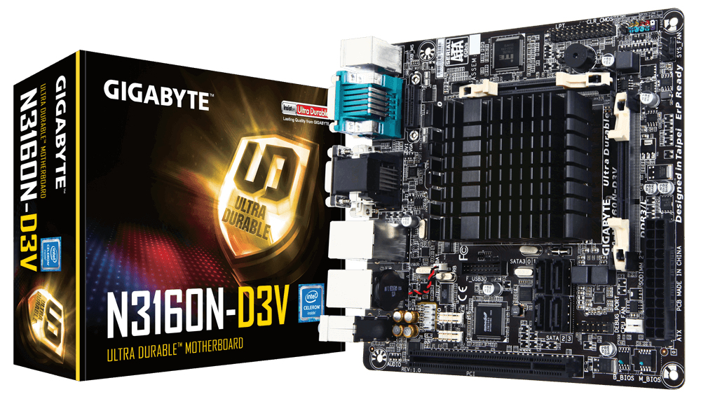 GIGABYTE GA-N3160N-D3V BGA 1170 mini ITX