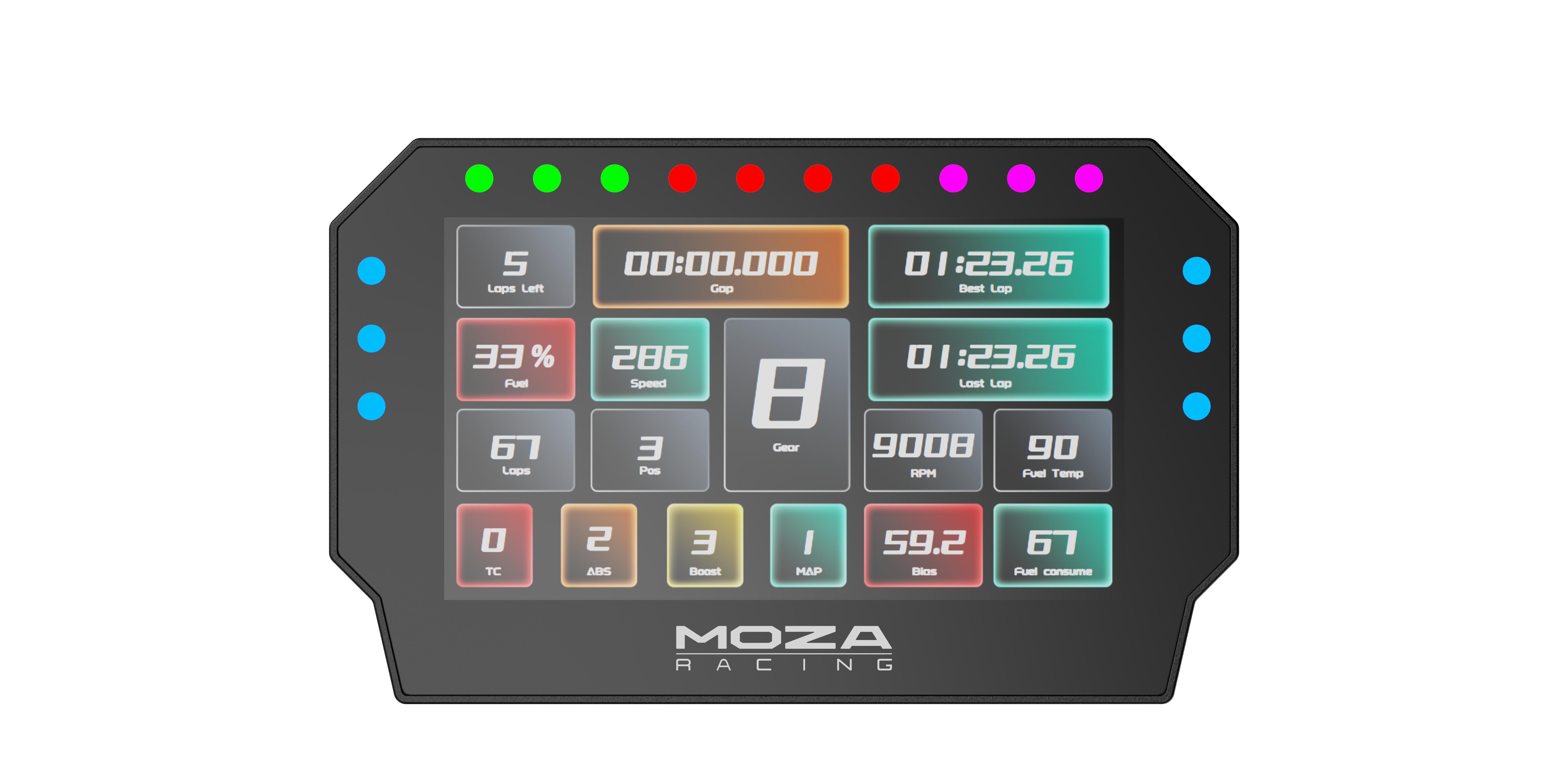 Moza Racing RS072 periferica di gioco Nero Digitale PC