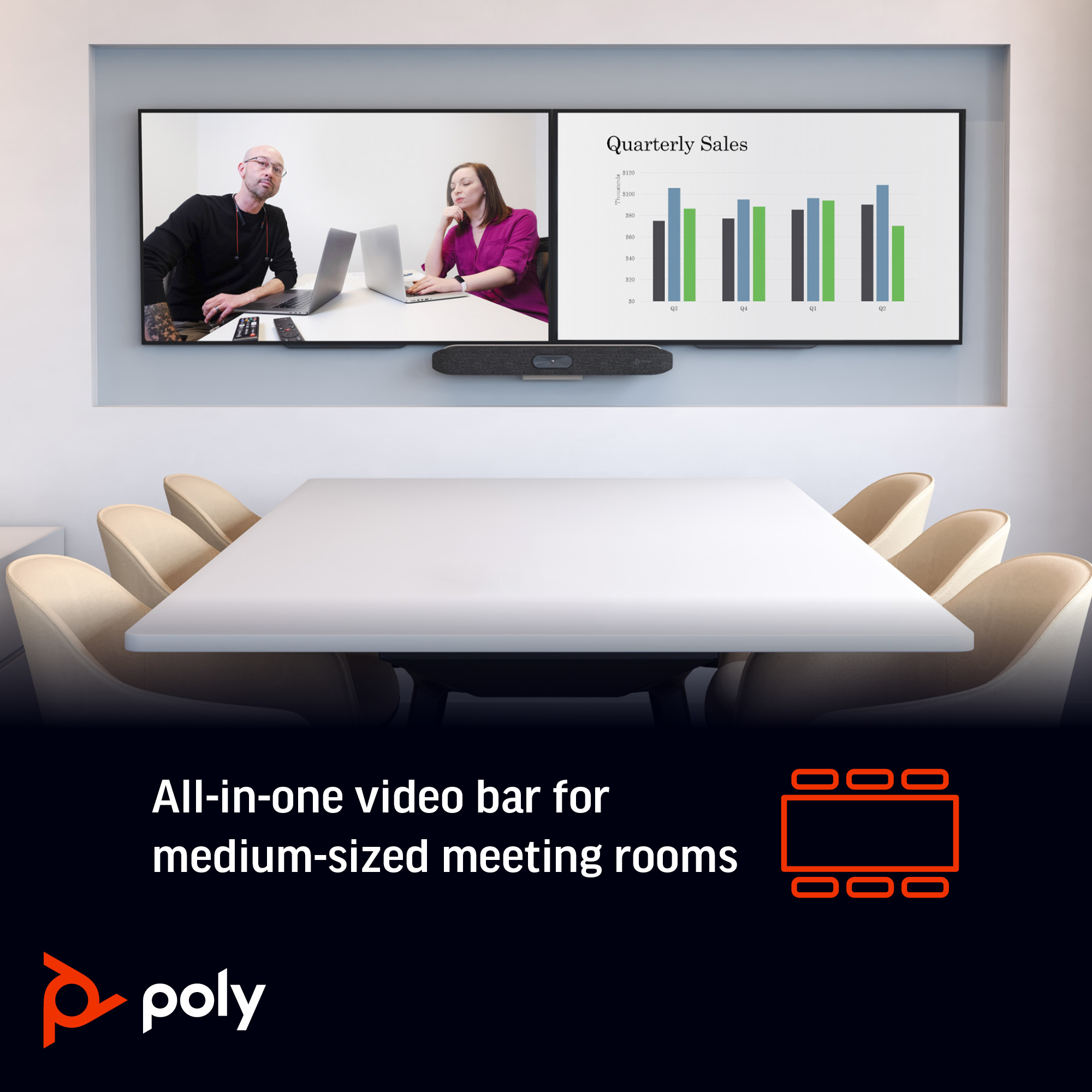 HP Poly Studio X50 All-In-One Video Bar – image 7