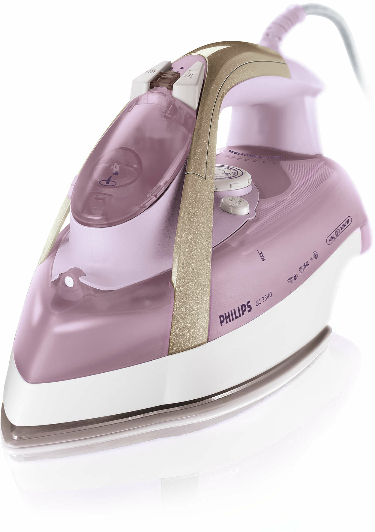 Philips GC3340/07 iron Steam iron SteamGlide soleplate